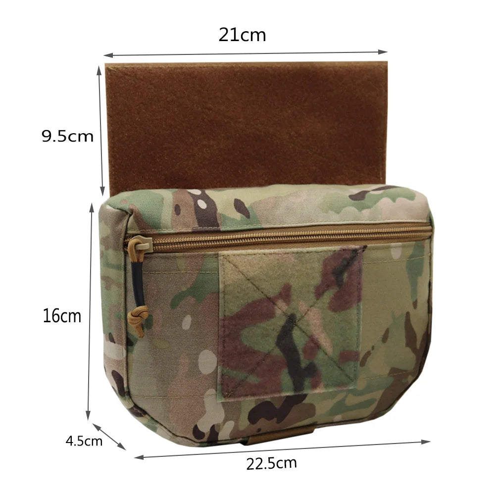 Tactical Vest Drop Dump Pouch JPC FCPC Vest Chest Rig Belly Bag Fanny Pack Hunting Airsoft Vest Accessory Bag