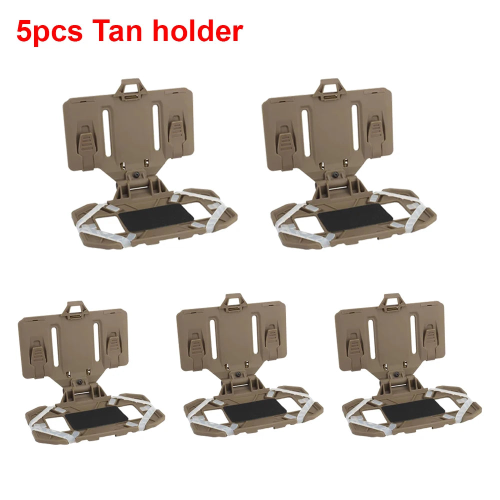1/5/10PCS Tactical Folded Navigation Board Practical Chest Bag Map Case Mobile Phone Holder Pouch Molle Vest Airsoft Accessories