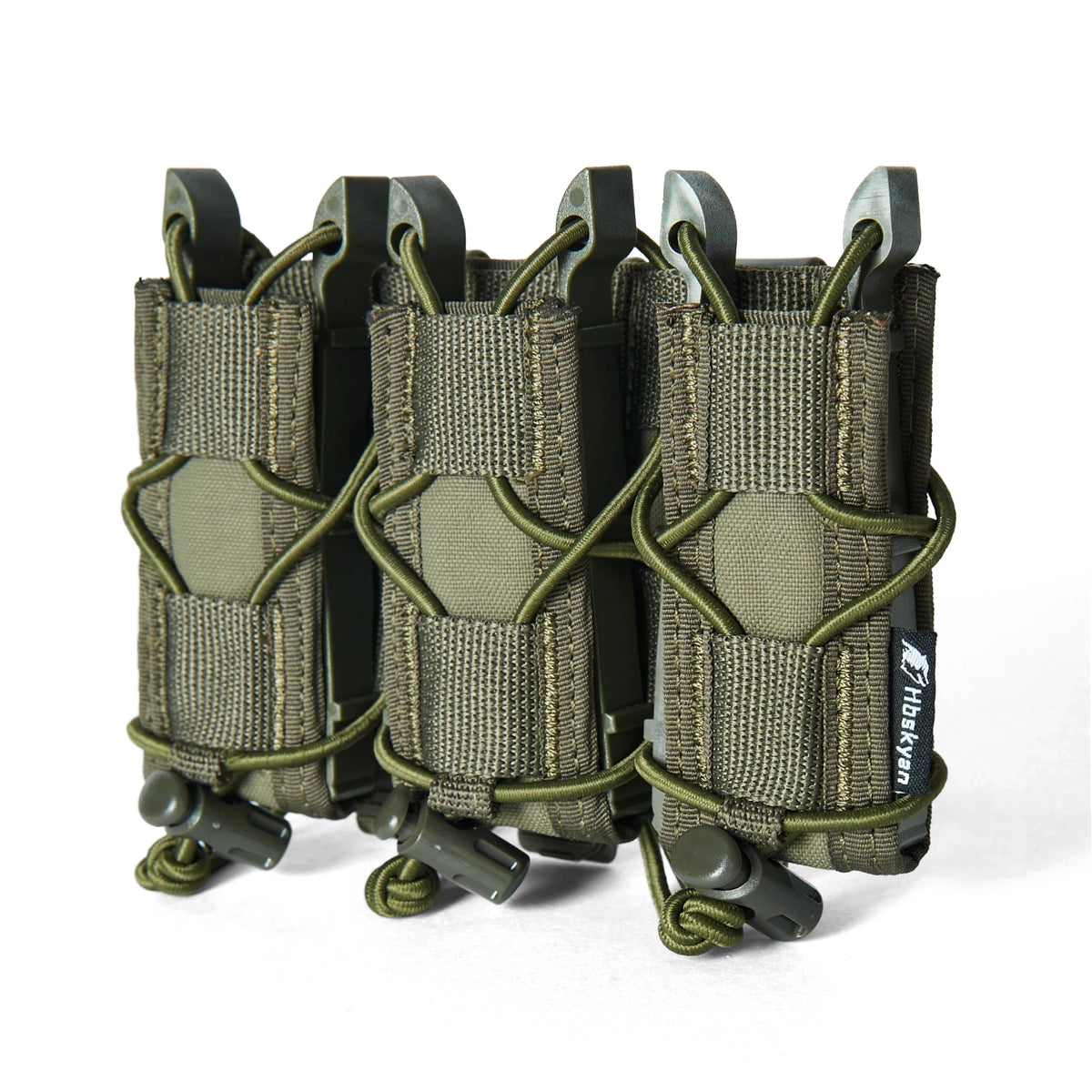 Tactical Molle Double Magazine Pouch Universal .45 9mm for Airsoft 9mm/.40 Calibers 45acp Double-Layer Mag Holder 500D Nylon Qu