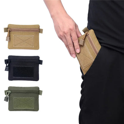 Outdoor EDC Molle Wallet Portable Waterproof Zipper Waist Pouch for Camping Hiking Hunting Travel EDC Pack