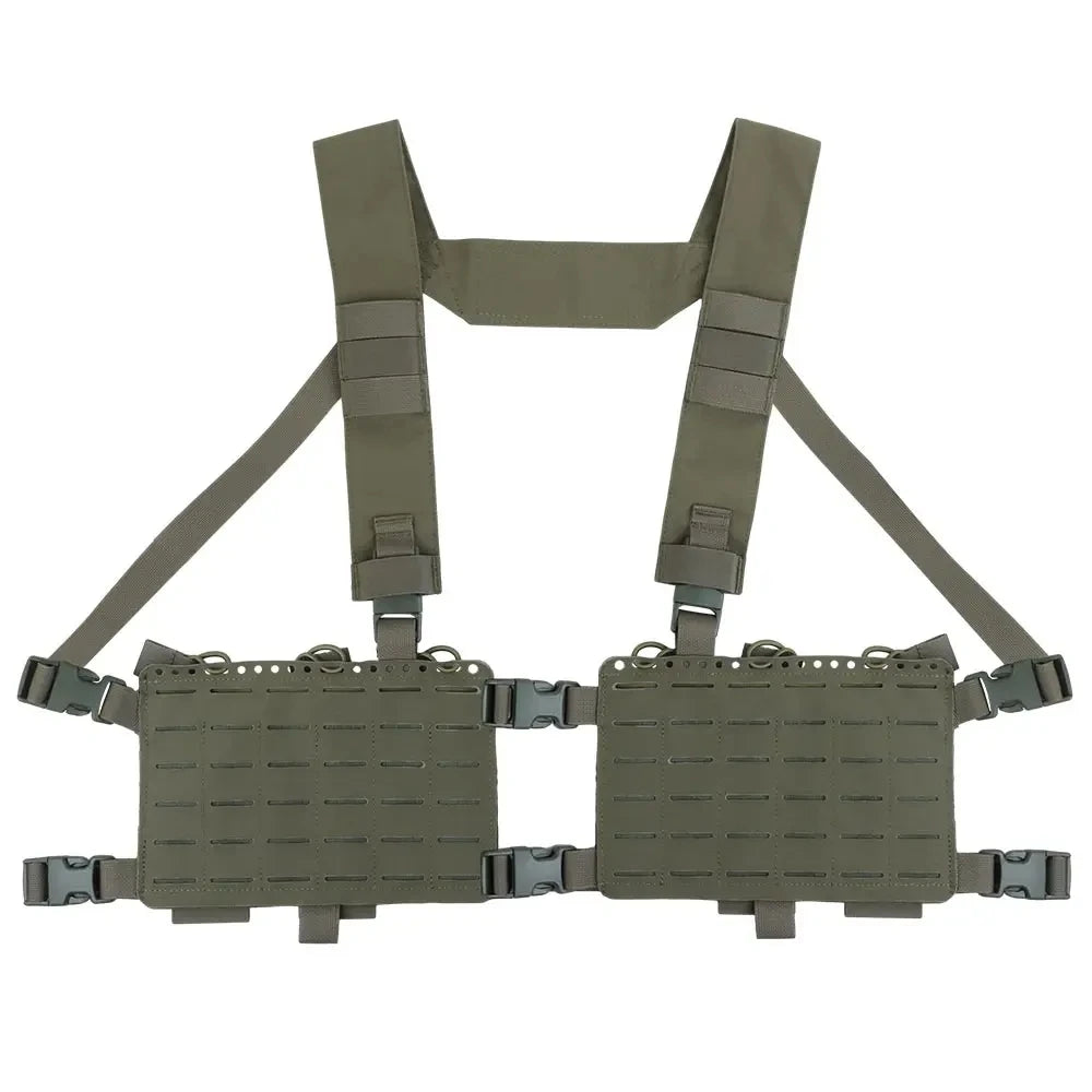 Tactical Vest Alpha Chest Rig SS Style MOLLE Modular Quick Release 34 Split Chassis Militar Magazine Pouch Airsoft Equipment