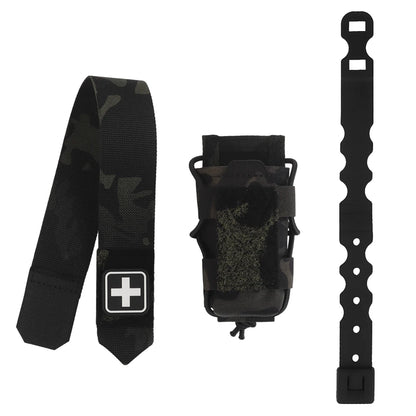 Universal Tourniquet Pouch Split Design Micro Trauma Outdoor First Aid Kit Flip-top Type Adapt To Belt Plate Carrier