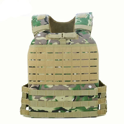 Tactical Adjustable Vest Hunting Airsoft Molle Waistcoat Hiking Assault Plate Carrier Vest Hunting Protect Outdoor Equipment