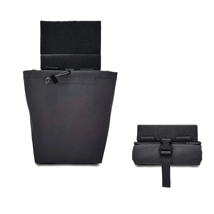 Airsoft Molle Foldable Pouch Tactical EDC Dump Pouch Extended Gear Multicam Lower Hanging Recycling Storage Abdominal Bag