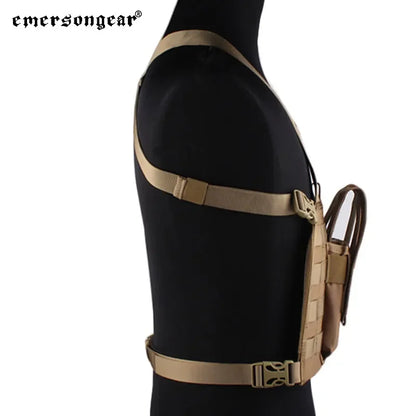Emersongear For MP7 Chest Rig W/ Magazine Pouch Mag Bag Airsoft Hunting MOLLE Gear Camoing For Plate Carrier Vest Nylon
