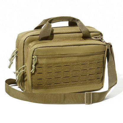 600D Oxford Cloth Handgun Bag Multiple Pockets Range Bag Handbag for Outdoor Hunting Range