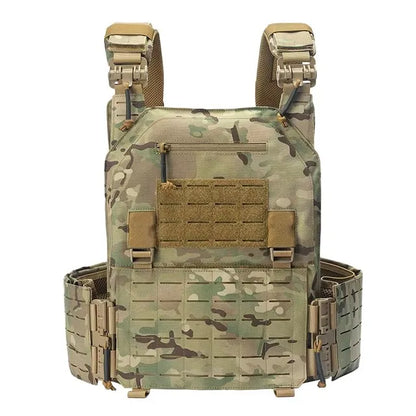 Tactical Vest 6094 Fast detachable light laser cut outdoor hunting black gear carry vest of high quality 1000d nylon