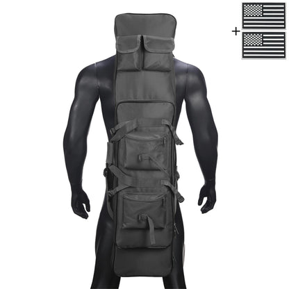 Outdoor hunting long equipment backpack multifunctional storage bag, adjustable shoulder straps, multiple storage pockets