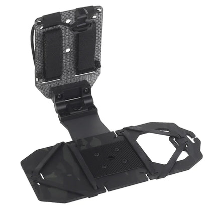 90° Rotating Foldable MOLLE Phone Holder Adjustable Elastic Mount for Large Smartphones Hunting Vest Plate Carrier Navigation