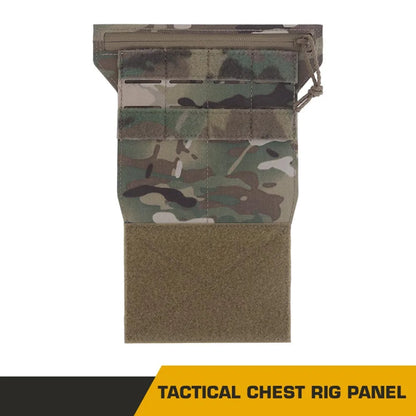 Tactical EUD ATAK Admin Panel with Hook & Loop & Shock Cord, Storage Inner Pouch for Airsoft Vest Chest Rig Accessories
