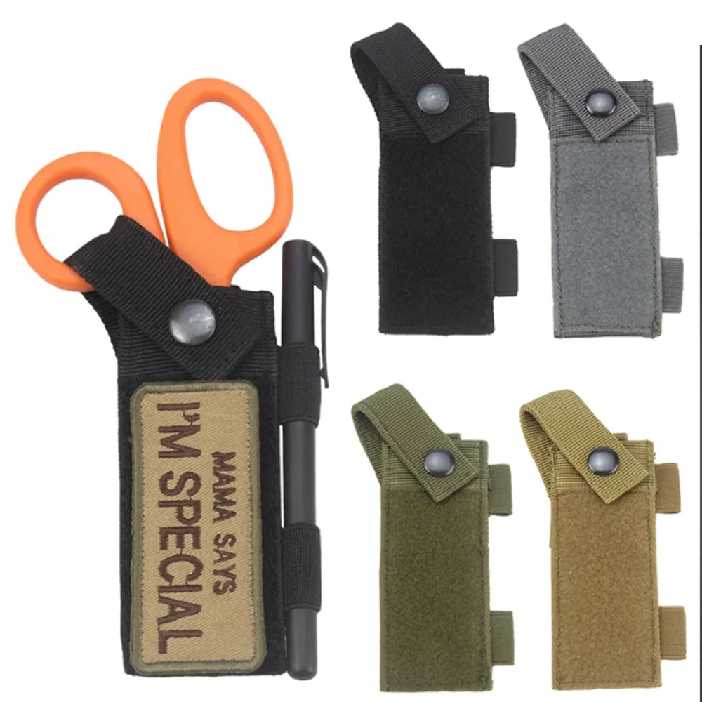 MOLLE Scissors Waist Bag - EDC Tool Pouch for Flashlight, Multitool Holder | Hiking Hunting Accessories