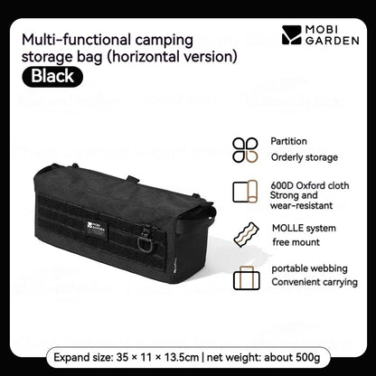 MOBI GARDEN Camping Storage Bag Large Capacity Adjustable Partition Portable Folding Five-sided Thickened Multi-function Fast