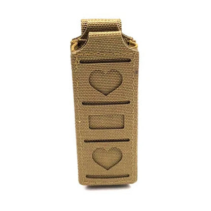Open-Top Molle Mag Carrier Tactical Pistol Magazine Pouch Single Stack/Magazine Pouch for 9mm/.45 Caliber Mags