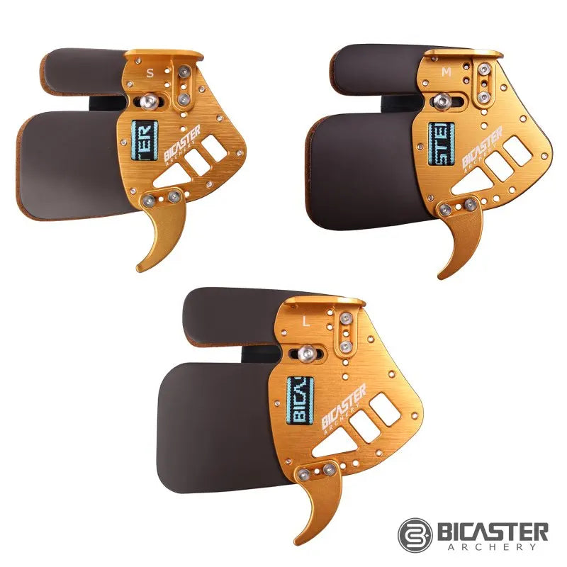 Bicaster ASA Archery Competition Finger Tab Guard Protection Genuine Leather+Aluminum S/M/L LH/RH Archery Bow Hunting accessory