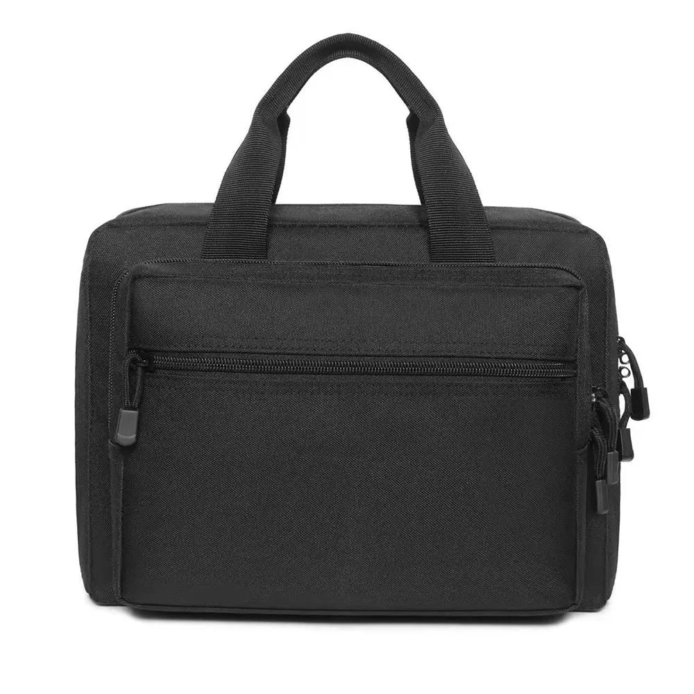 Pistol Gun Bag Double Layer Pistol Duffle Bag Gun Protection Pouch Dual Handgun Range Case Outdoor Hunting Shooting Range Bag