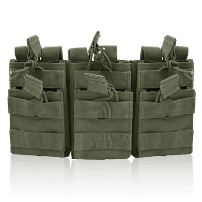 Tactical Single/Dual/Triple/Six Magazine Bag Molle Mag Pouch for Airsoft Ammunition 5.56mm M4 AR15 AK Assault Rifle Hunting