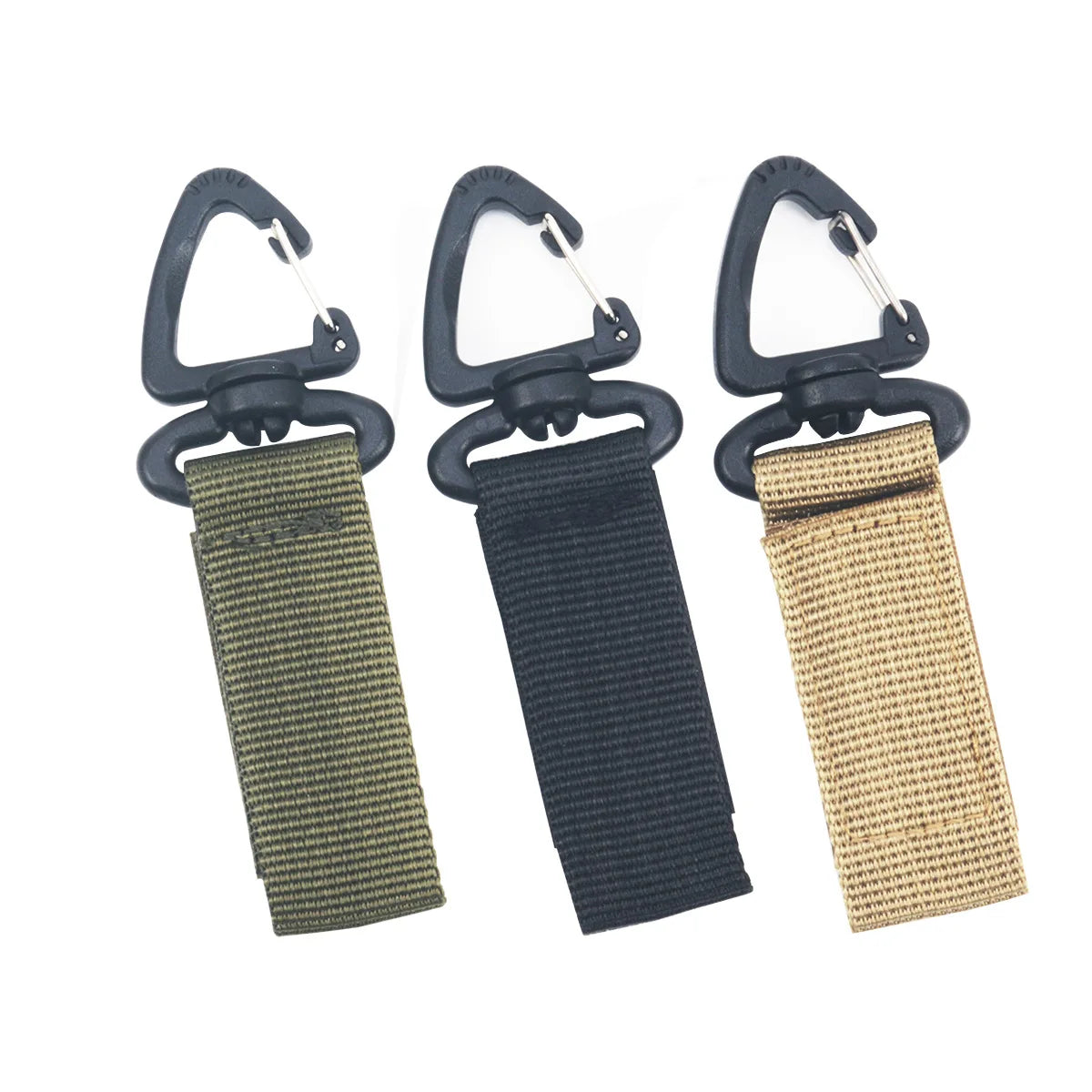 Outdoor 360 Rotate Nylon Carabiner Key Hook MOLLE Webbing Buckle Belt Buckle Hanging Camping Climbing Backpack Accessories