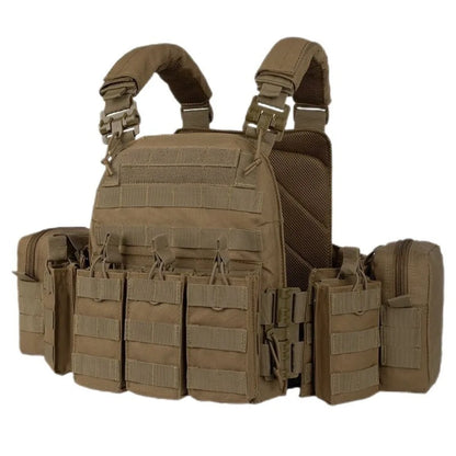Quick Release Tactical Vest Multi-Purpose Training Vest with Pouches for Outdoor Airsoft 4 Colors Hunting vest