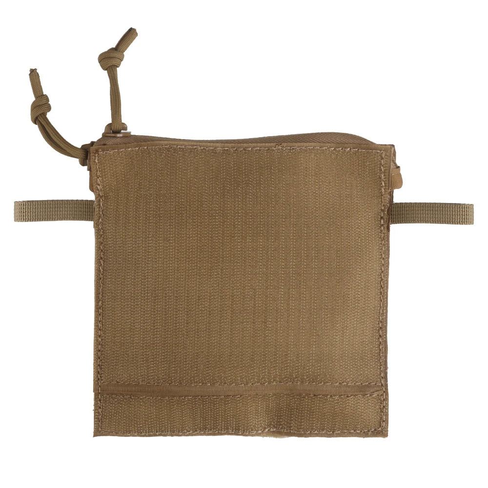 Tactical Admin Pouch Small Pocket Hook And Loop Pouches Organizer Zipper Closure Bag Insert Chest Rig Hunting Vest Accessories