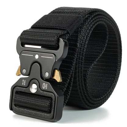 Quick Release Tactical Belt Outdoor Nylon Webbing Belt Men Military Waist Belt for Work Pants Training
