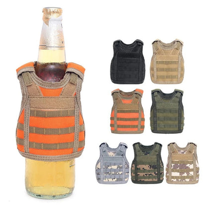 1PCS Outdoor Multifunctional Tactical Beer Bottle Lid Beverage Bottle Vest DIY Drink Decoration Tactical Bottle Vest Lid
