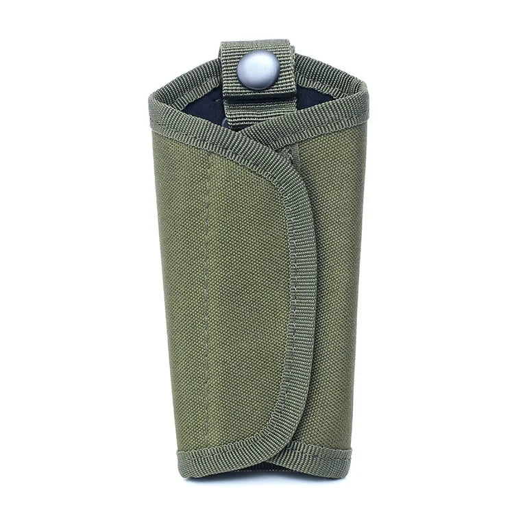 Outdoor Key Holder EDC Tool Pouch Tactical Key Keeper Waist Bag Keychain Small Pocket Foldable Hiking Camping Hunting Key Wallet