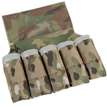 Airsoft M203 Grenade Sub Pouch 5 Round 40MM Banger Hanger Chest Rig Abdominal Tactical Vest Plate Carrier Accessories