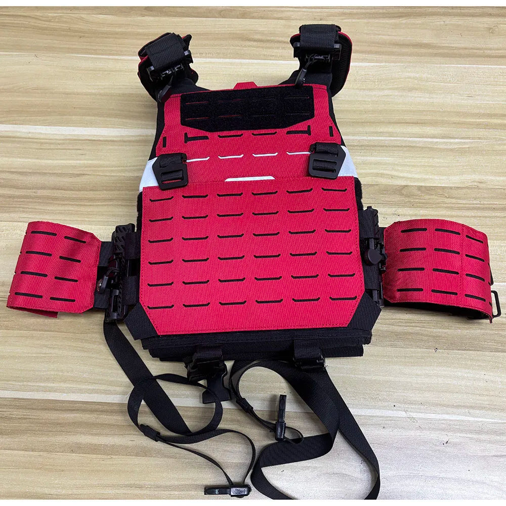 Lightweight Tactical Vest MOLLE Module Quick Disassembly CS Training Equipment Breathable Multifunctional Protection Rescue Vest