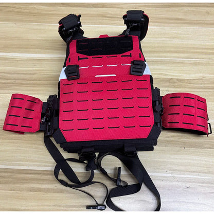 Lightweight Tactical Vest MOLLE Module Quick Disassembly CS Training Equipment Breathable Multifunctional Protection Rescue Vest