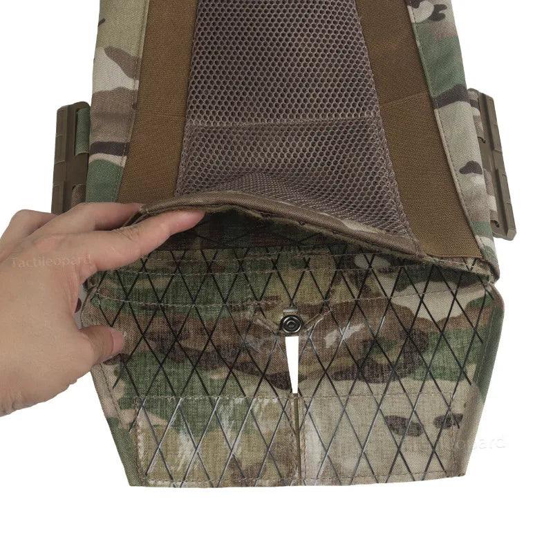 LV-120 Camouflage Tactical Carrier Vest Modular MOLLE Carrier Quick Release Cummerbund Airsoft Training Gear Outdoor Combat Vest