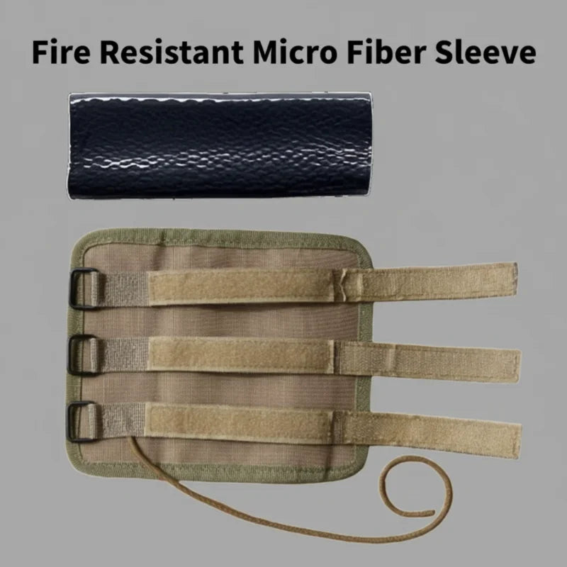 Fire Resistant Protective Sleeve, 1000D Oxford Cloth with Fiberglass and Fire-Resistant Cotton, for Outdoor Hunting Use
