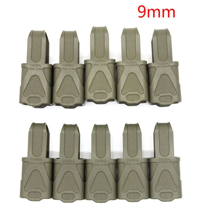 6/10PCS Tactical 9mm Magazine Pouch Rubber Holster Universal Pistol Mag Sleeve Cover for G17 19 Beretta M9 SIG P226