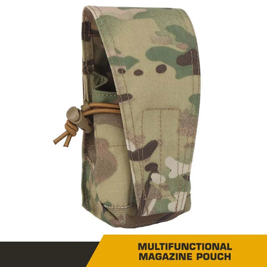 Outdoor Tactical Multi-function magazine pouch, Vest Molle Sundries Bag, Radio Pouch SS Double 5.56 Mag Carrier