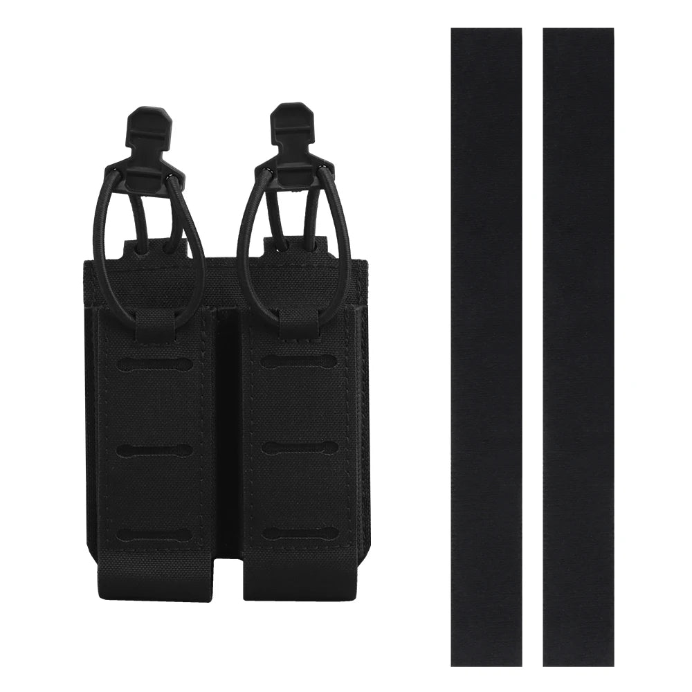 OPHIDIANTAC   Dual Pistol Magazine Pouch Hand Pull Retainer for Molle System Magazine Pouch Belt Vest Accessory Pouch