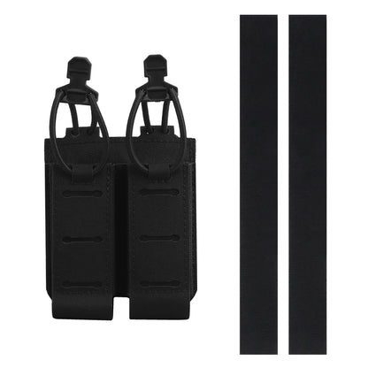 OPHIDIANTAC   Dual Pistol Magazine Pouch Hand Pull Retainer for Molle System Magazine Pouch Belt Vest Accessory Pouch