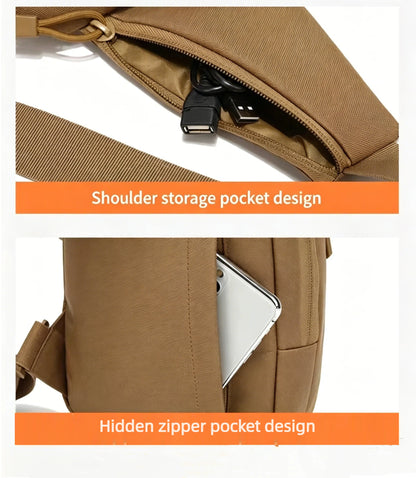 Tactical EDC Crossbody Chest Bag Concealed Carry Shoulder Pack for Outdoor Hiking Hunting