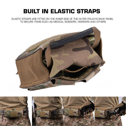 Tactical Trauma Pouch IFAK Individual First Aid Kit EDC Medical Rapid Bag for Airsoft Plate Carrier Belt