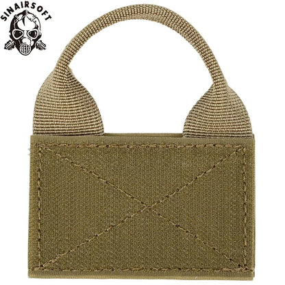 Tactical Backpack Vest Patch Molle Adapter Panel Hook And Ring Converter With Attached ID Patch DIY Patch Bag