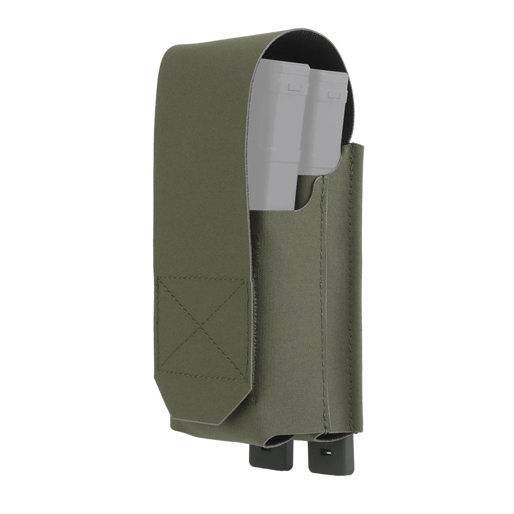 OPHIDIANTAC 5.56 Flip Double Mag Pouch With MOLLE Clips Widely Applicable Mag Holder for Hunting Accessories