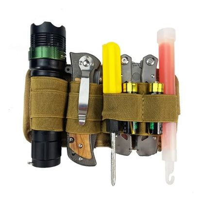 Hunting Backpack Vest Chest Mount EDC Internal Divider Holder Modular Organizer Insert Pocket Panel Pen Flashlight Holder Organi
