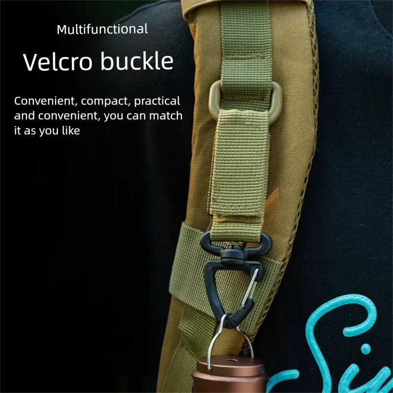 Outdoor Nylon Carabiner Key Hook MOLLE Webbing Buckle Belt Buckle Hanging Camping Climbing Backpack Accessories XKHWGJ02
