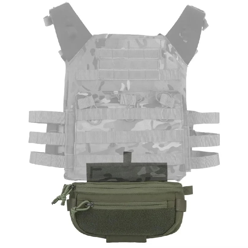 Tactical Drop Pouch Hanger Pouch Compact Abdominal Dangler Pack Quick Release Shoulder Bag Vest Plate Carrier Airsoft Gear