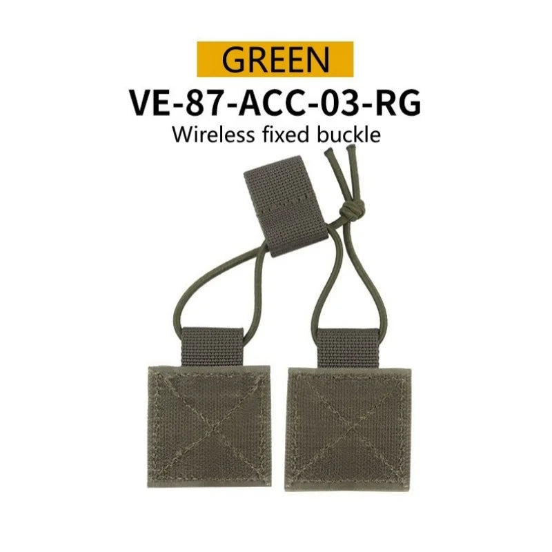 Outdoor Chest Hanging D3CRM Wireless Fixed Buckle Portable External Fixed Walkie Talkie Hook Wire Velvet Sticker Accessories