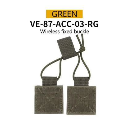 Outdoor Chest Hanging D3CRM Wireless Fixed Buckle Portable External Fixed Walkie Talkie Hook Wire Velvet Sticker Accessories