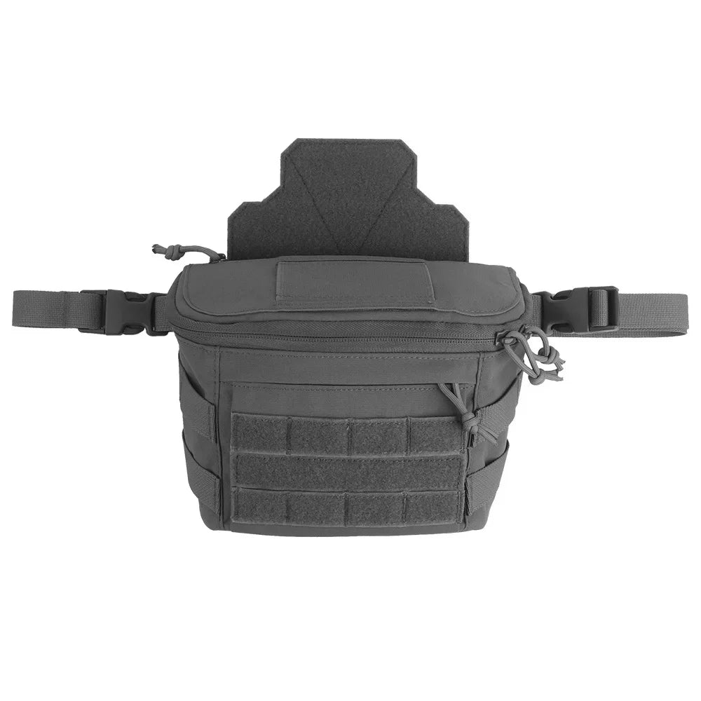 Tactical Large Capacity PC Drop Pouch Multi-Functional Chest Rig Expand Bag Waist Belts for Plate Carrier Hunting Accessories