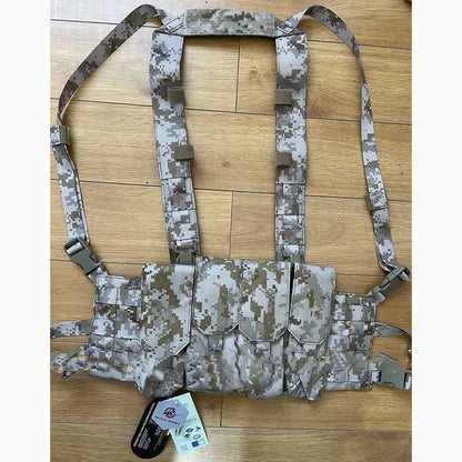 OR Style Quadruple Iightweight Hunting Chest Hanging 7.64 5.45 Molle Magazine Carrier Bag