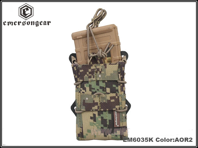 NEW EMERSONGear Double Modular Rifle Magazine Pouch Airsoft Hunting Utility MOLLE MAG Digital Desert Double Modular Pouches