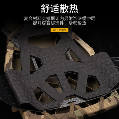 Modular PFM Perforated Lightweight Tactical Vest with Cooling Inner Lining for Outdoor Training
