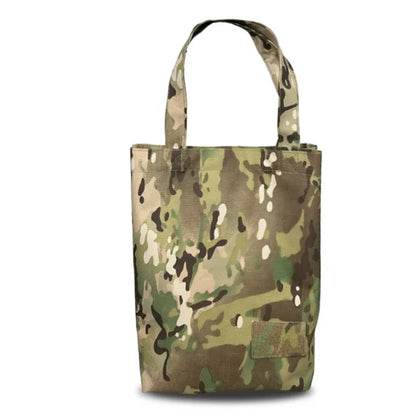 Tactical Camo Tote Bag Multi-Purpose Waterproof Oxford Storage Pouch Heavy Duty Canvas Carry Bag for Hunting Fishing Camping