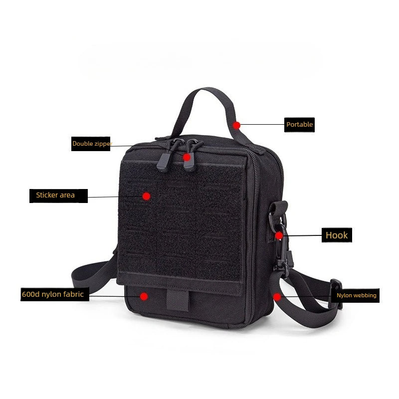 Tactical MOLLE First Aid Pouch 600D Nylon Water Resistant Medical Bag EDC Organizer for Outdoor Hiking Camping Hunting